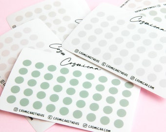 Naklejki do planera Mini Dots: Przezroczyste naklejki do dziennika