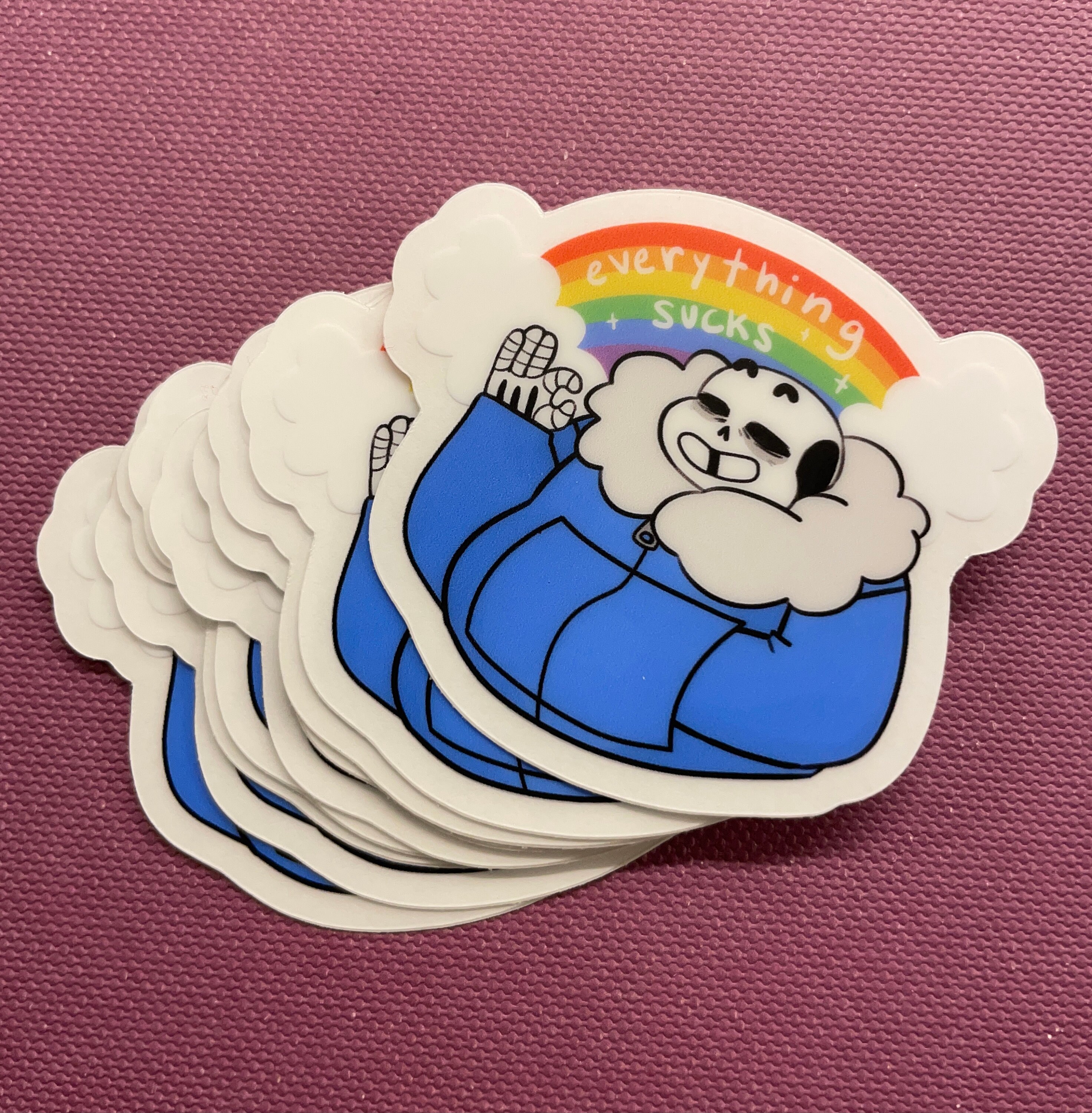 everything sucks! sans the skeleton sticker