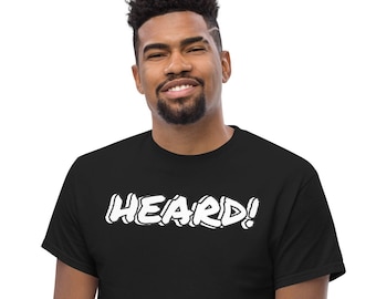 Chemise de chef amusante : t-shirt avec humour culinaire « Heard »