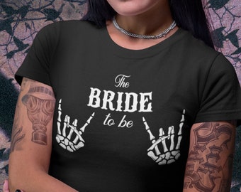 Gothic Bride, Bride to Be Shirts Funny, Bachelorette Gifts, Bridal Party Gifts, Bachelorette Party Shirts, Bride Skeleton, JUNIOR FIT shirt