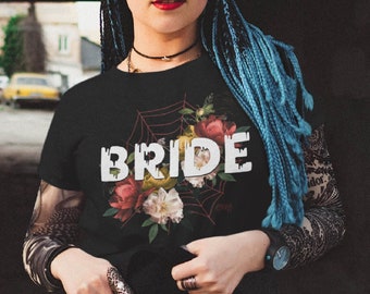 Gothic Bride T-Shirt: Alternative Wedding, Horror Bride Tee