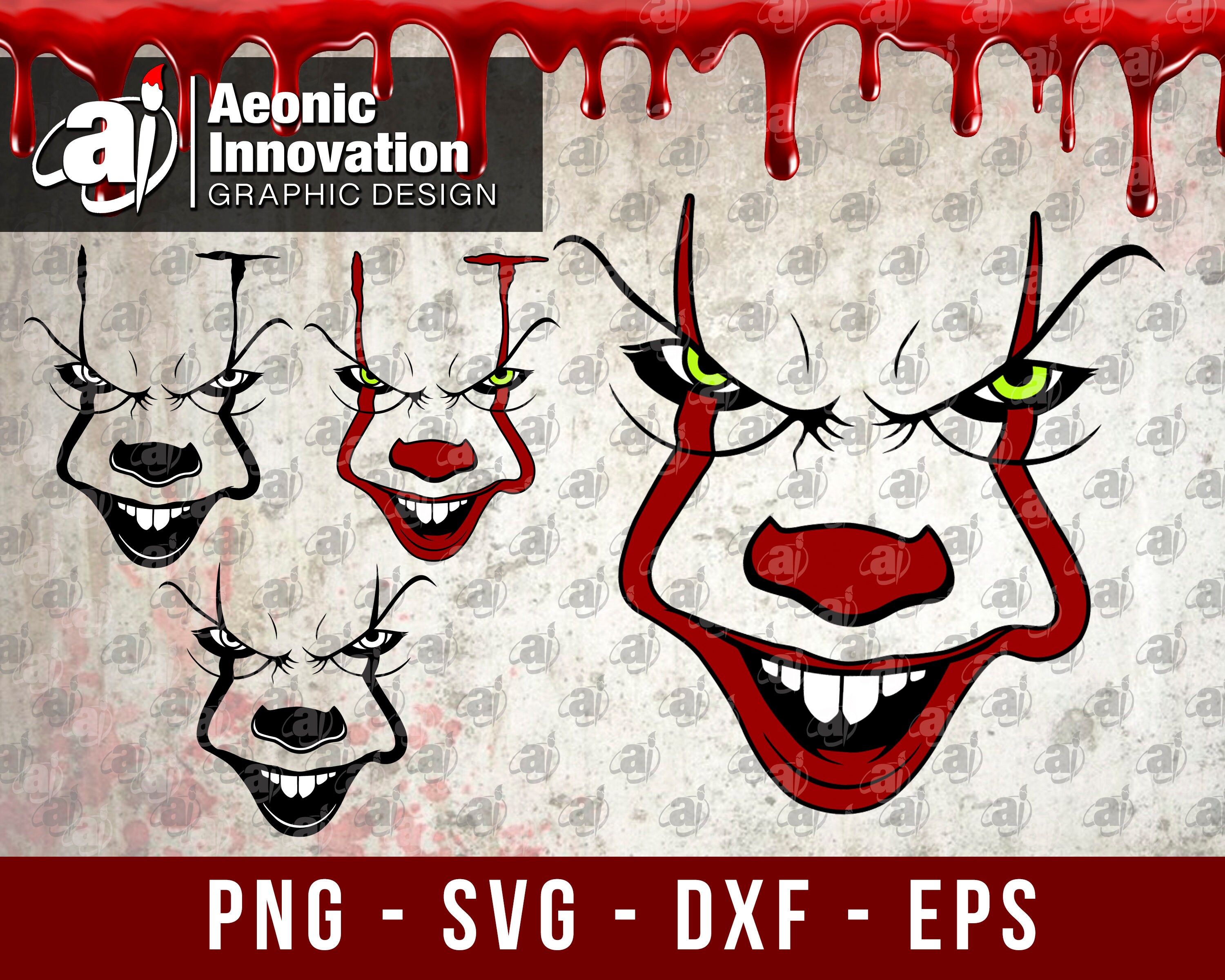 Pennywise Svg Pennywise Svg File Pennywise Clown It Svg Pennywise