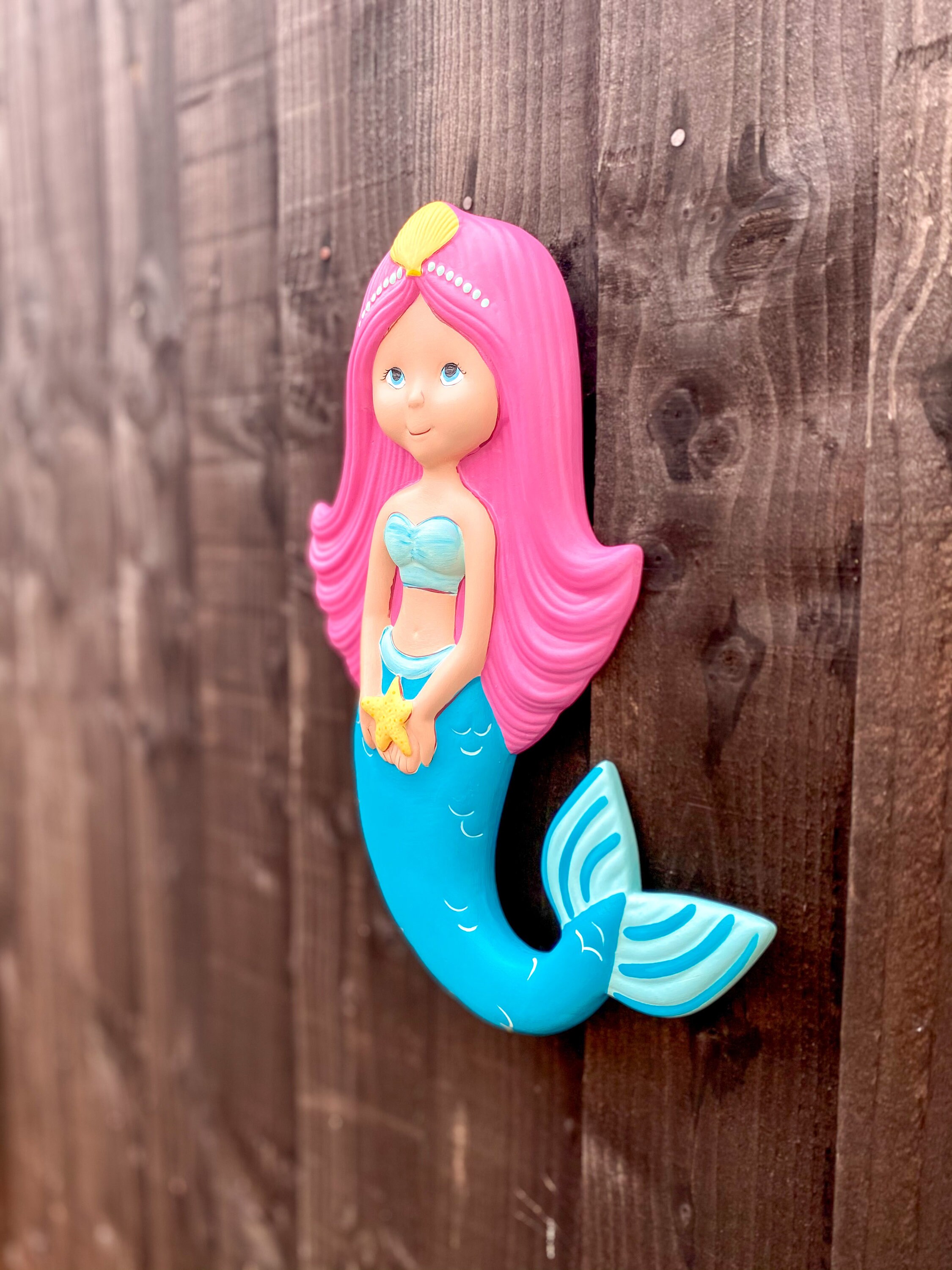 Ceramic Mermaid Wall Hanging Mermaid Wall Art Ceramic Etsy