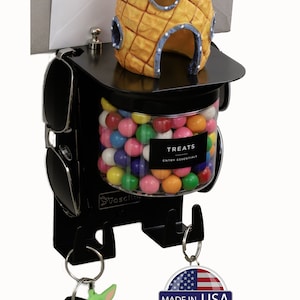 Mini Black Steel Key Holder: Compact Wall Organizer, Made in USA