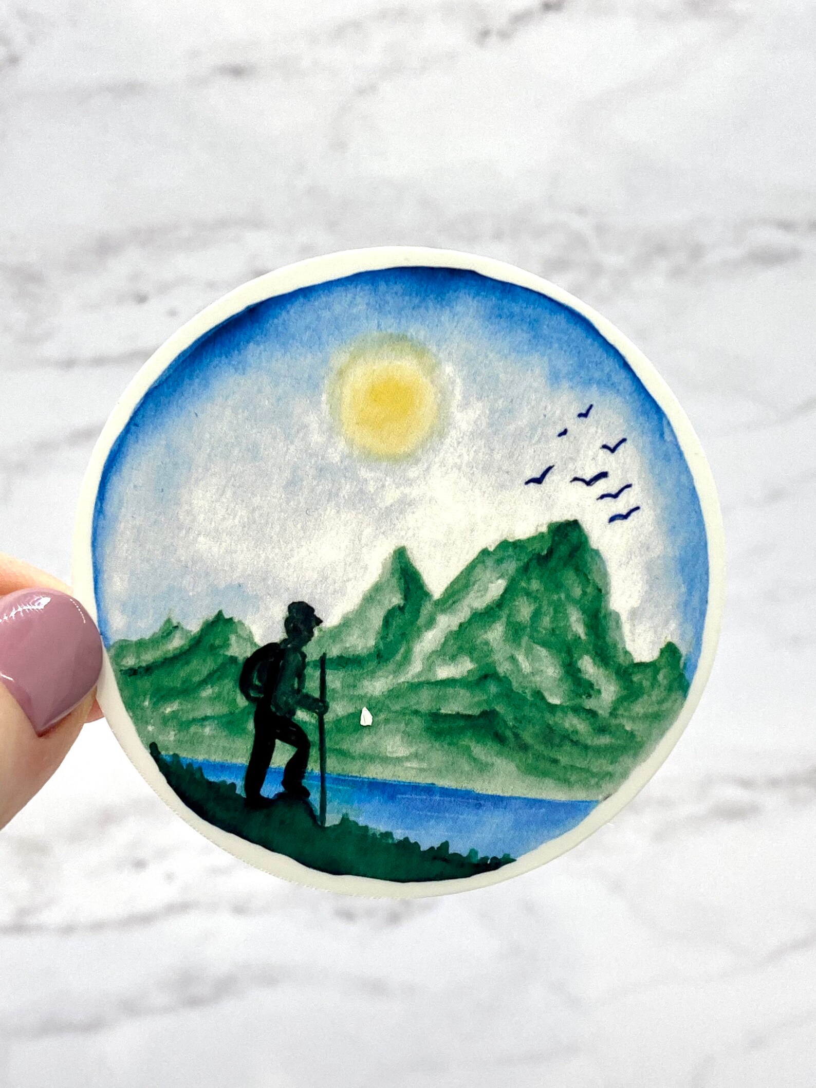 Pegatina de la naturaleza / pegatina de aventura / pegatina de Etsy