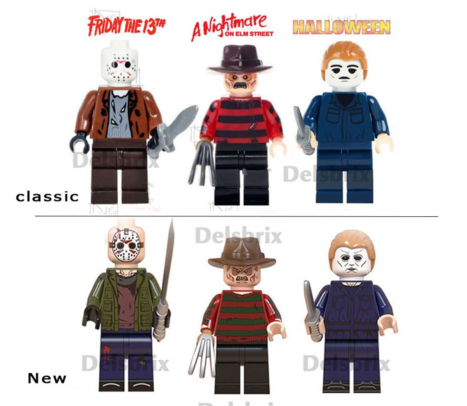 Horror movie monsters minifigures mini action figure toys Etsy