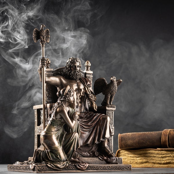 Griechische Mythologie Zeus und Hera Statue