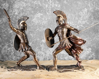 Achilles Statue, Hero of the Trojan War Figurine, Bronze Achilles Sculpture, Greek Mythology