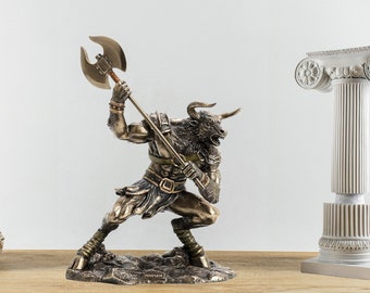 Minotaur Greek Mythology Guardian of the Labyrinth Statue