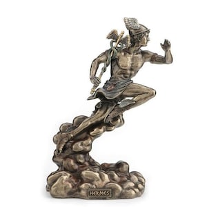 Hermes Greek Mythology God of Shepherds, Merchants, Literature, and Thieves Statue