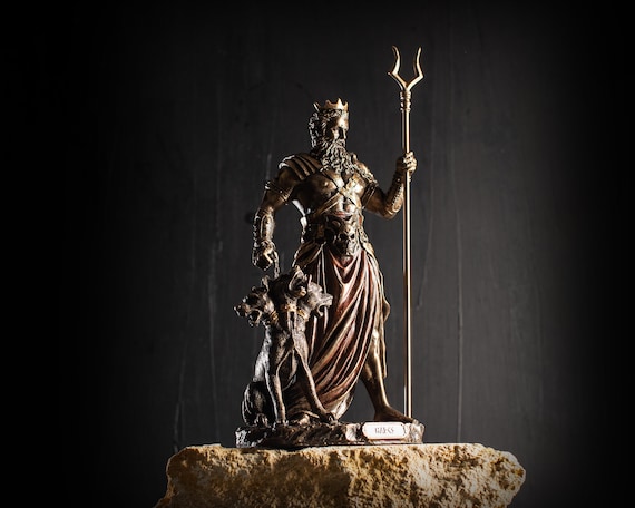 ギリシャ神話のハデスとケルベロスの彫刻 - Etsy 日本