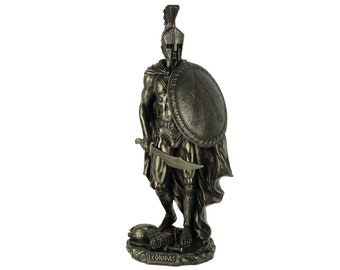 Spartan Warrior King Leonidas Statue, Bronze King Leonidas Figurine