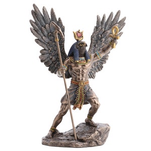 Ancient Egyptian Sun and Creation God Ra Statue