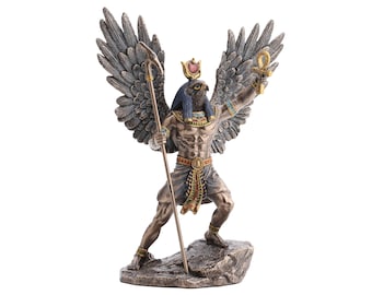 Ancient Egyptian Sun and Creation God Ra Statue