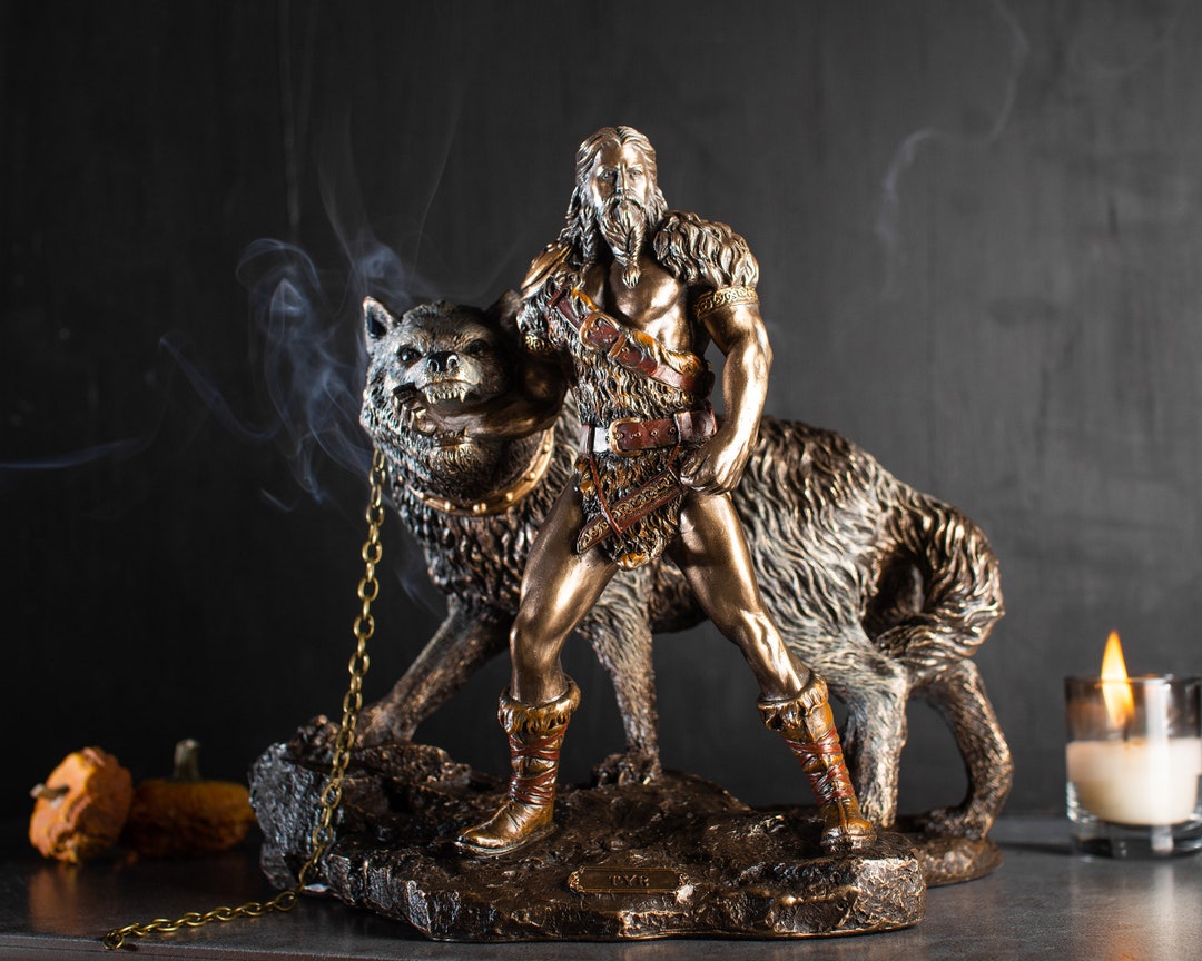 Norse God Tyr Statue Nordic Mythology Viking Pagan Etsy Sweden