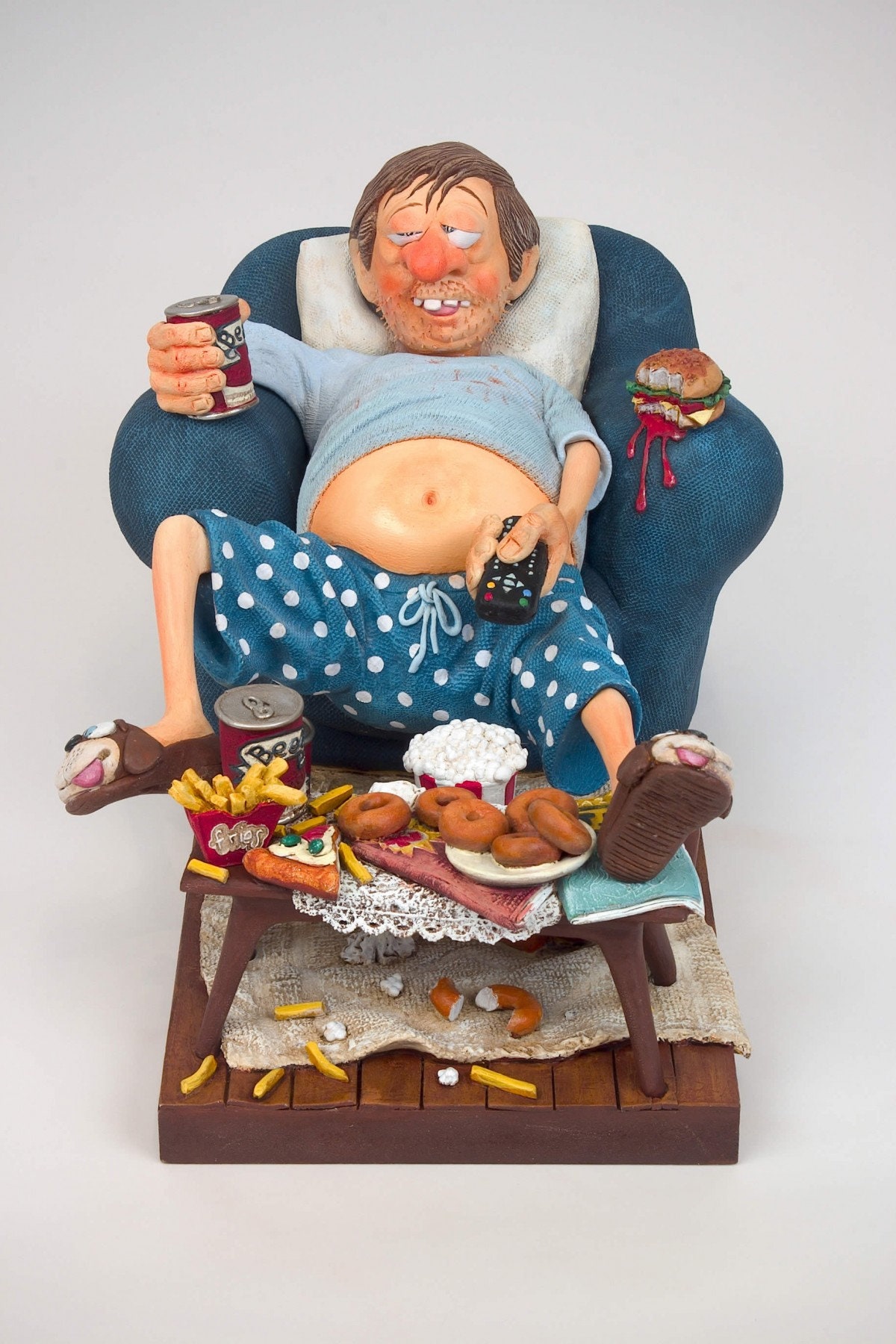 The Couch Potato Figurine, Hand-painted, TV & Movie Lovers\' Art, Unique  Humorous Decor, Perfect Gift, Relaxing Scene, Collectible - Etsy