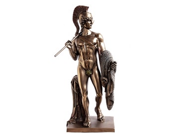 Greek Mythology Jason With Golden Fleece Statue, Ancient Greek Sculpture