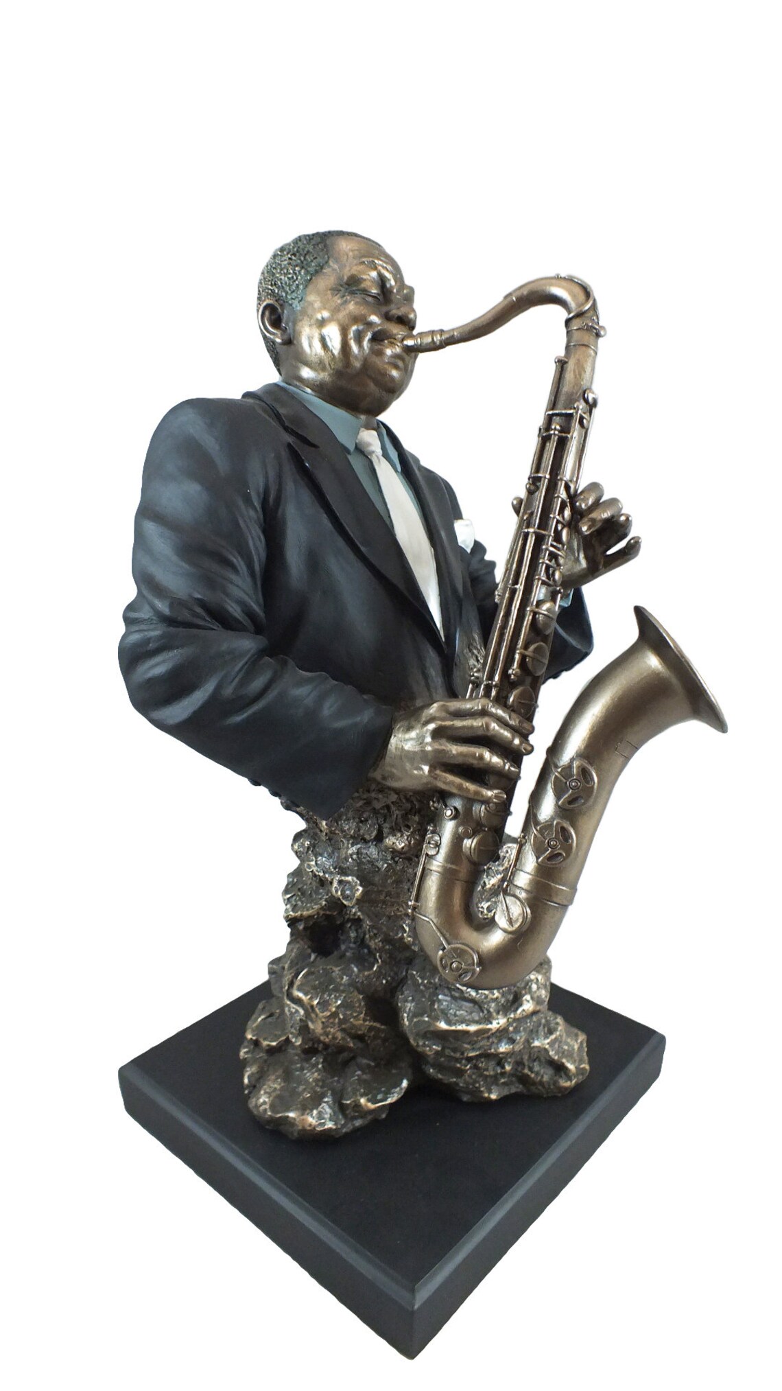 Saxophone Player Contemporary Handmade Sculpture Bronze Jazz Etsy