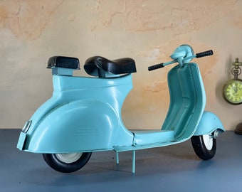 Cream Vespa Scooter Model Metal Tin Vintage Scooter Model Scooter Lovers Gift
