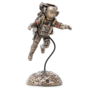 Astronaut Moon Landing Spacewalk Sculpture, Space Lover Gift