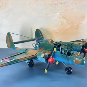 Handmade Metal Military Airplane Model, 1:12 Scale Aircraft Model