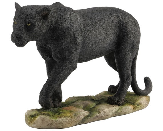 歩くブラックパンサーの置物、動物の装飾 - Etsy 日本