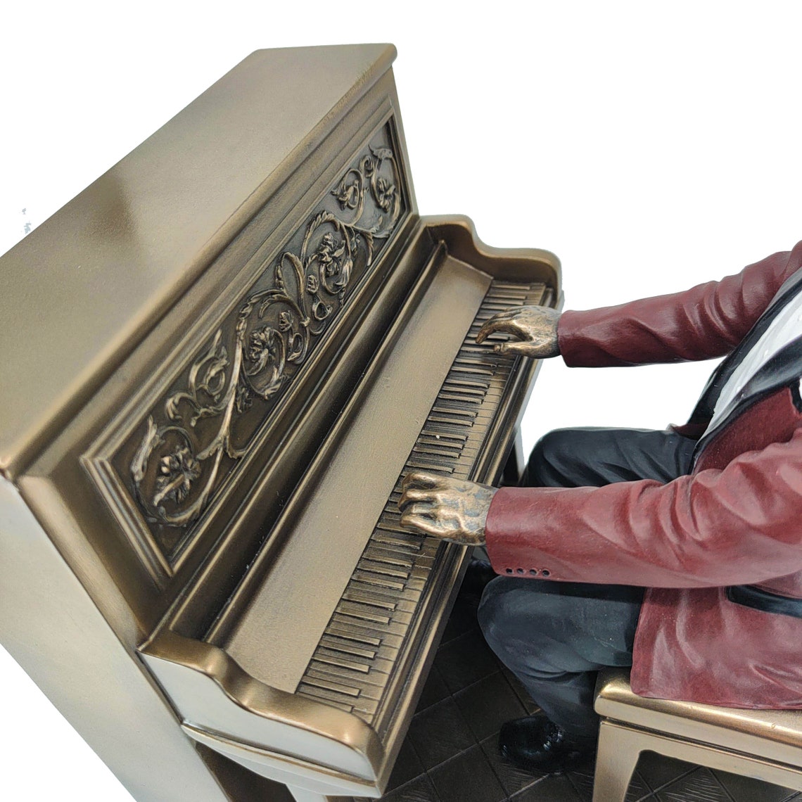 Piano Player Pianist Statue Sculpture Jazz Band Figurine Etsy