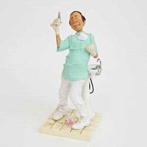 Dentist Figurine Sculpture, Dentist Statue, Dental Clinic Decor