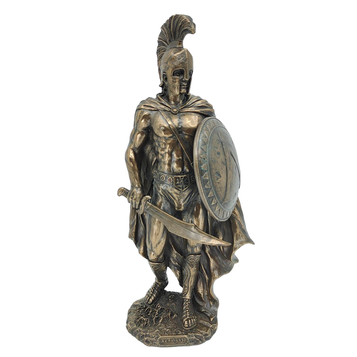 Spartanischer Krieger König Leonidas Bronze Statue Spartan Etsy.de