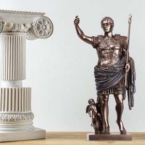 Caesar Augustus of Prima Porta Statue, Roman Emperor Cesar Figurine