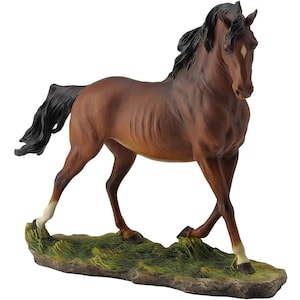 10.6 Inch Galloping Stallion Horse Sculpture, Quarter Horse Walking Figurine Statue, Horse Decor