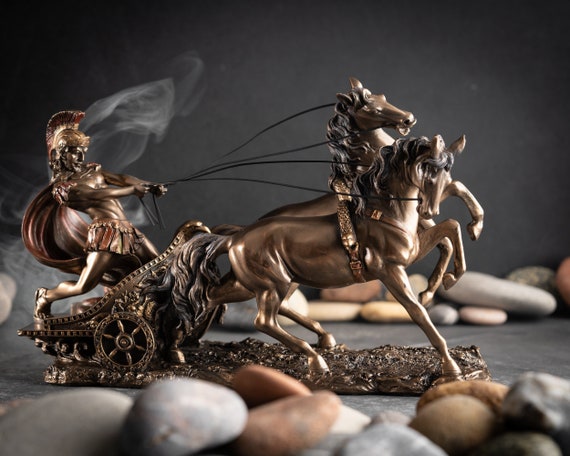 彫刻・オブジェ Roman chariot Roman Chariot Custom Made Statue Desk Decor - Etsy