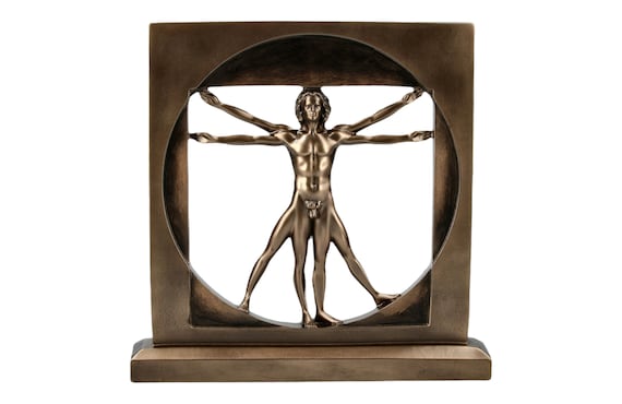 ウィトルウィウス的人体彫刻：レオナルド・ダ・ヴィンチ作、コールド