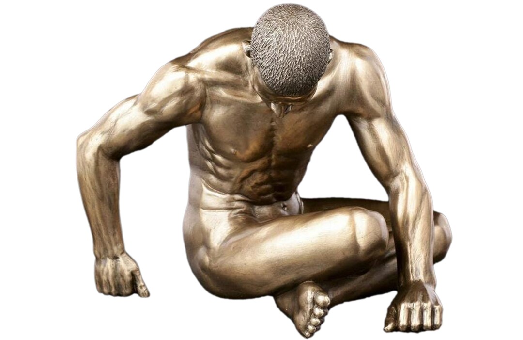 Bronze Male Nude Body Sculpture, Library Decor, Art Decor - Etsy Japan