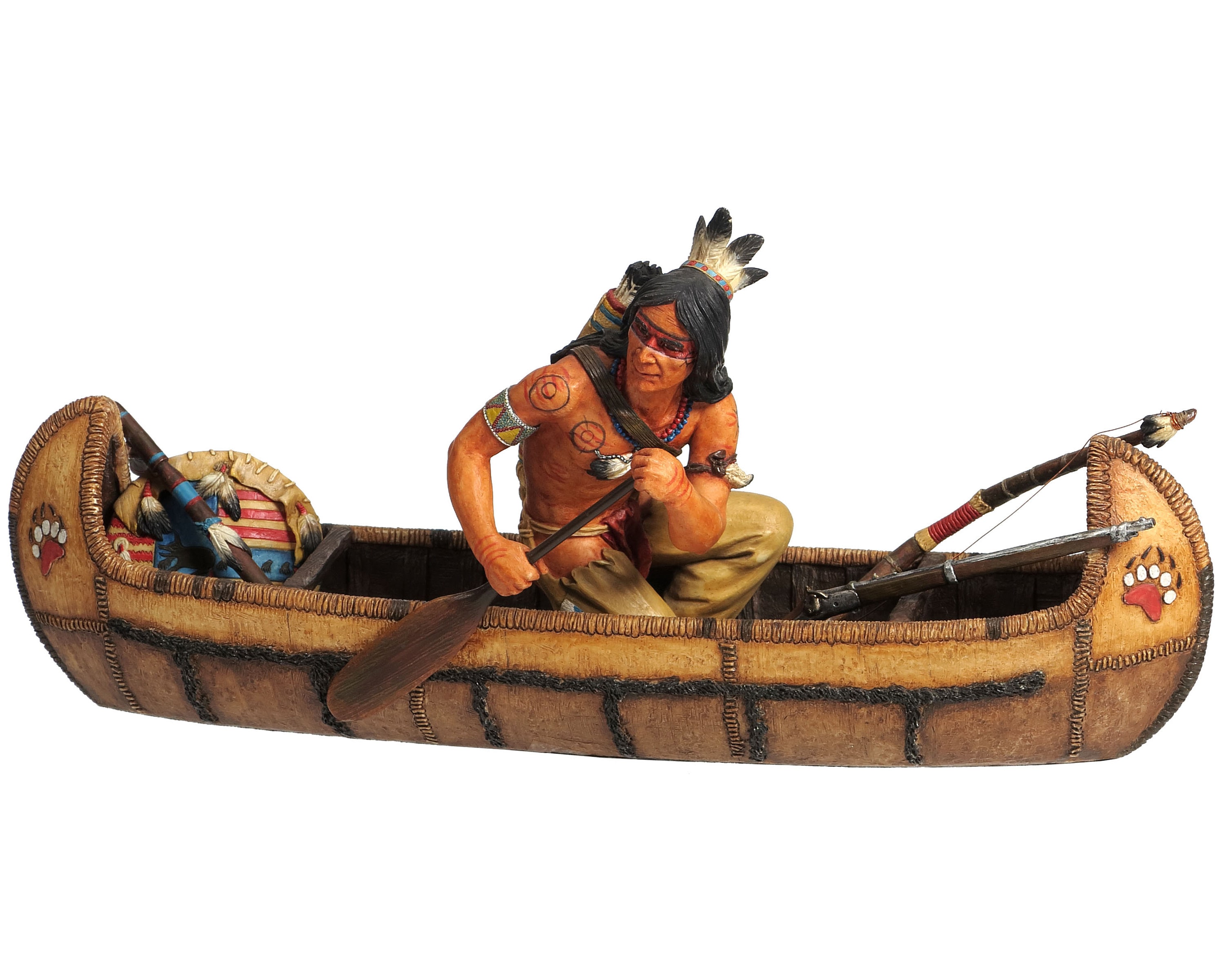 Vintage Indian Canoe - Etsy