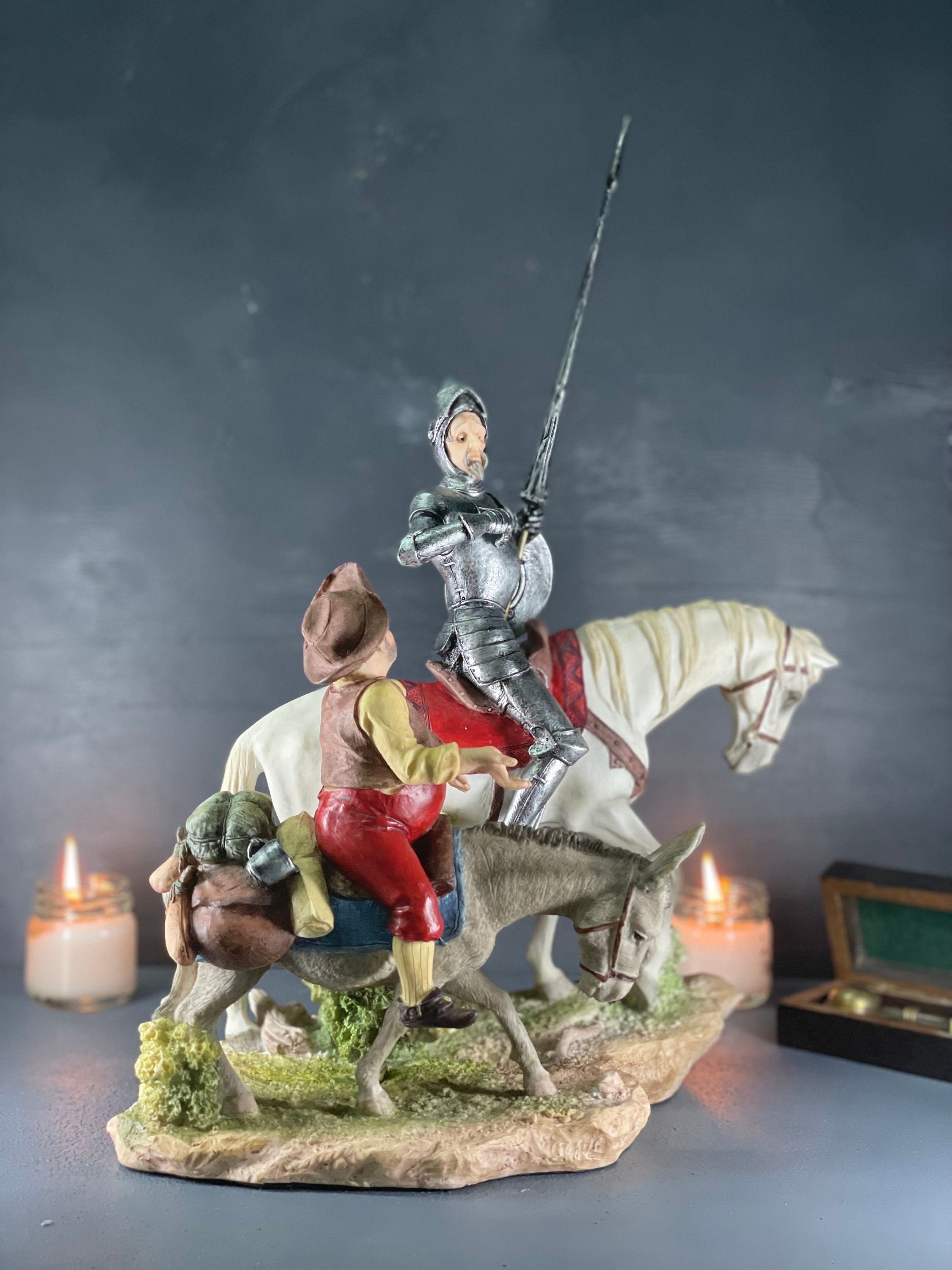 2451❣️ ドン・キホーテ　騎士　オブジェ 2451❣️ ドン・キホーテ 騎士 オブジェ ドン・キホーテとサンチョ