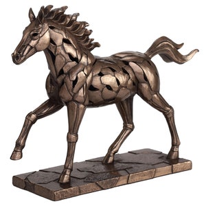 Galloping Horse Illumination Sculpture, Horse Art Statue, Home Decor