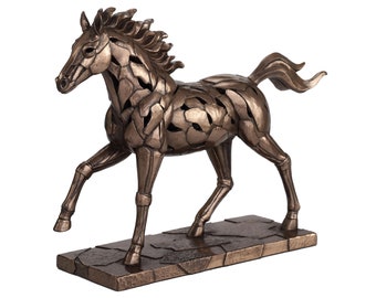 Galloping Horse Illumination Sculpture, Horse Art Statue, Home Decor