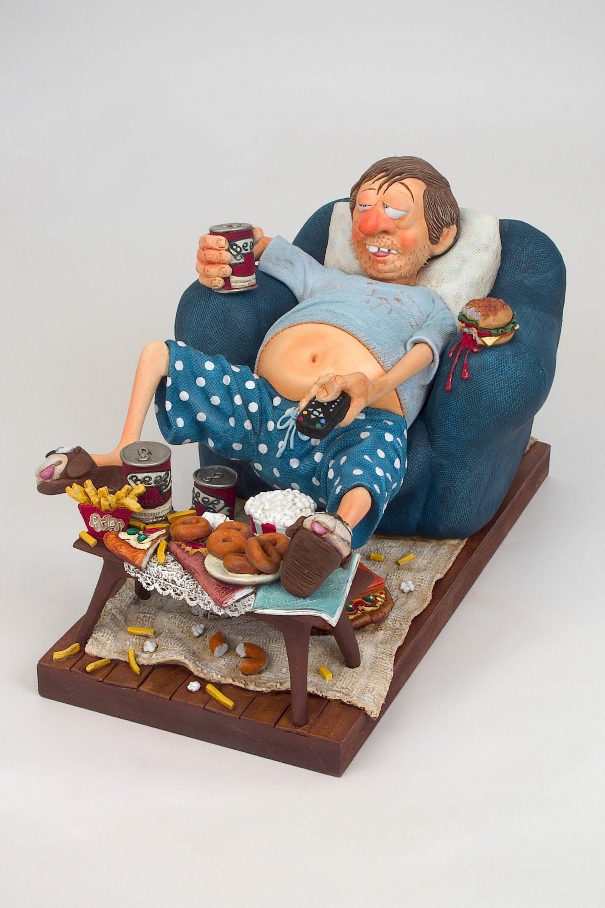 The Couch Potato Figurine, Hand-painted, TV & Movie Lovers\' Art, Unique  Humorous Decor, Perfect Gift, Relaxing Scene, Collectible - Etsy