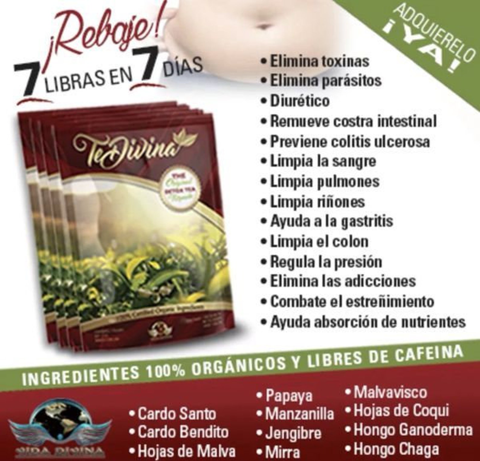 Te Vida Divina 6 weeks and Life Capsules Dr.Ramos Tea & Etsy
