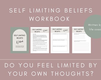 Invested in your personal development but struggling with your self limiting beliefs? Use this workbook to alter the beliefs that limit you