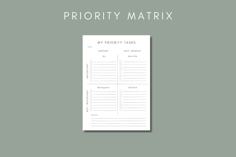 Use This Priority Matrix to Prioritise Your Tasks. the Task Matrix ...