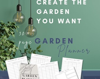 Printable Garden Planner, Seed Organizer, 30 Undated Pages (PDF)