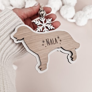 Personalised Dog Ornament Custom Name Puppy Decoration Labrador Spaniel Hound Pug Dachund