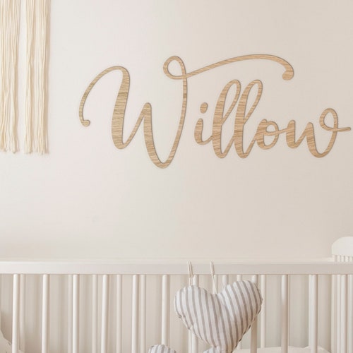 Personalised Name Wall Art Nursery Wall Decor Bedroom Kids Etsy UK