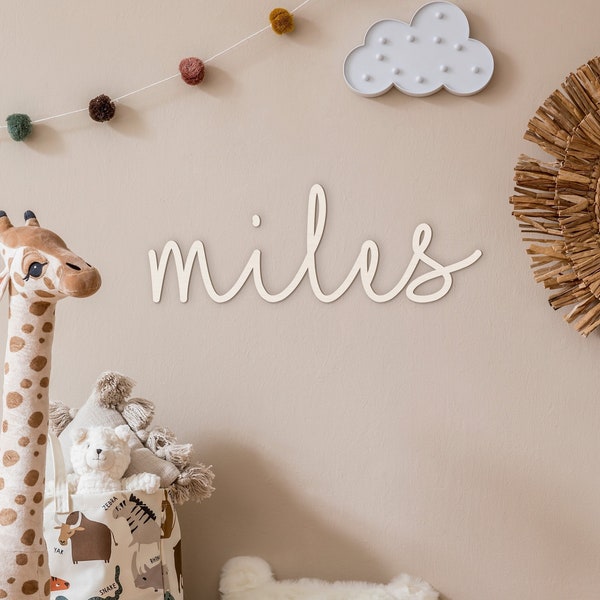 Personalised Name Sign Decor | Wall Art Nursery Bedroom Kids Room | Hestia Font |