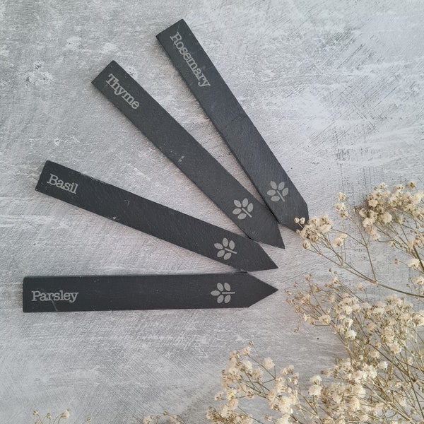 Slate Plant Labels Etsy UK