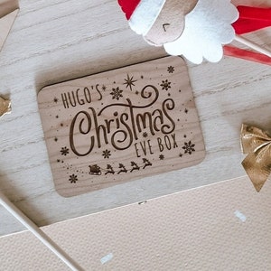 Personalised Christmas Eve Box Crate Sign Plaque