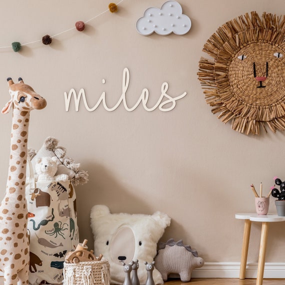 Personalised Name Sign Decor Wall Art Nursery Bedroom Kids Etsy UK