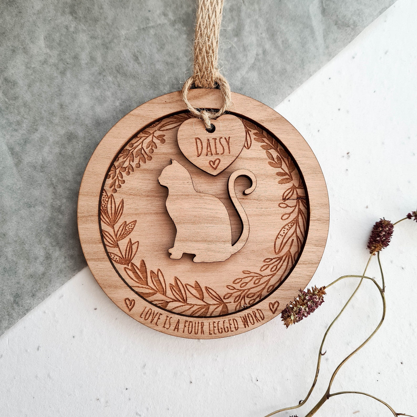 Luxury Bespoke Personalised Cat Ornament Gift for Cat Lovers - Etsy UK